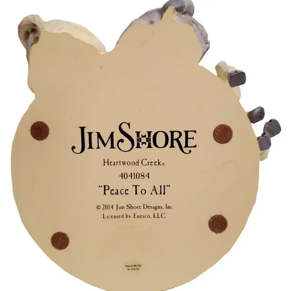 Jim Shore Christmas Angel Peace to All Woodland Animals Deer Fox Racoon Bunny - Picture 13 of 16